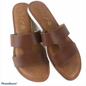 Unisa Sandals Unadlie-M Brown / Tan Flats Size 7